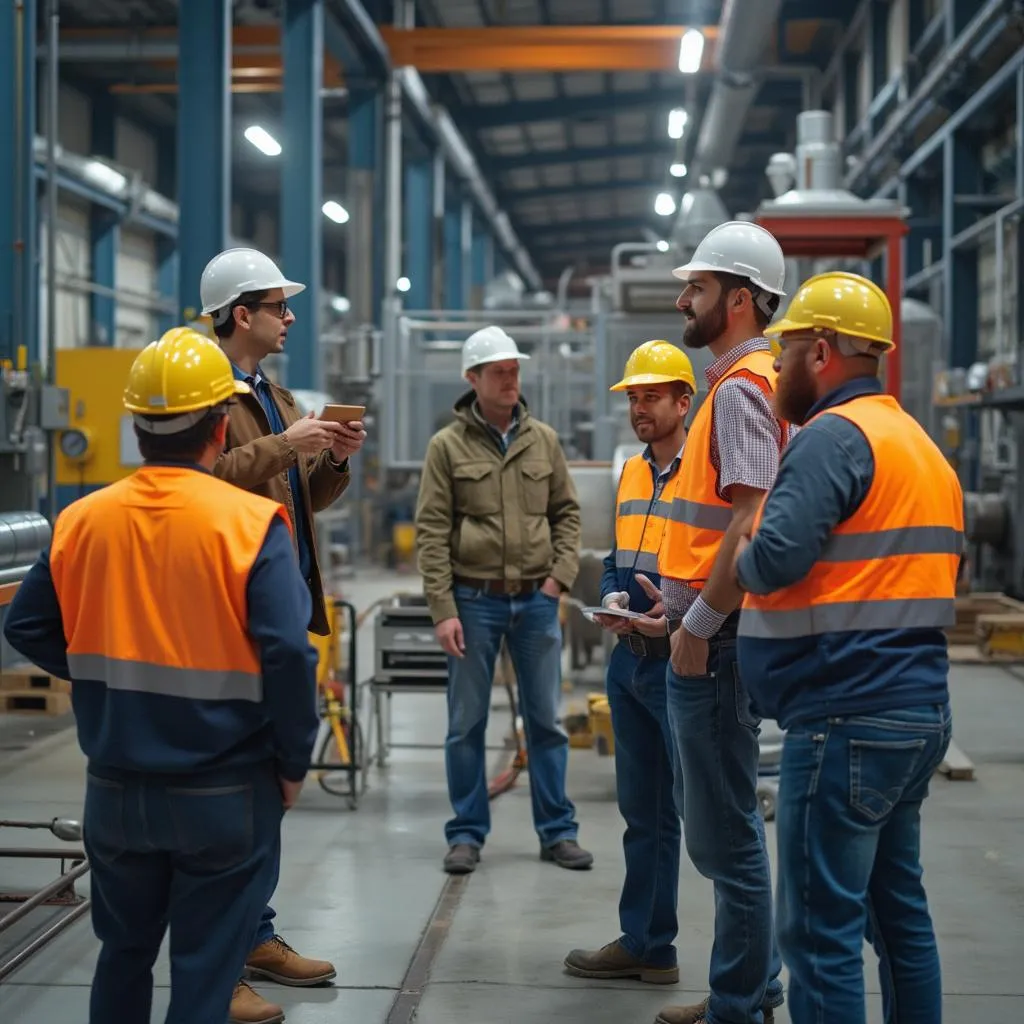Visita a instalaciones de cliente industrial